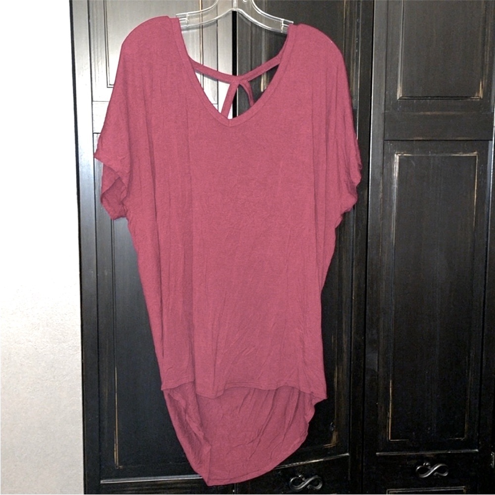 Express one Eleven loose tunic top size XL long back shorter front stretchy